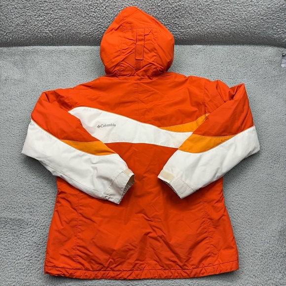 Columbia Sportswear XL5636 205 Womens Size XL Coat Orange/White Winter Jacket - Picture 2 of 12